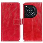 For OnePlus 12R/Ace 3 Retro Crazy Horse Texture Leather Phone Case(Red) - 1