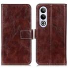 For OnePlus Nord CE4 5G / K12 5G Retro Crazy Horse Texture Leather Phone Case(Brown) - 1