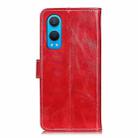 For OnePlus Nord CE4 Lite Retro Crazy Horse Texture Leather Phone Case(Red) - 3