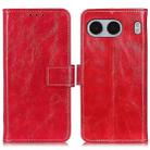 For OnePlus Nord 4 Retro Crazy Horse Texture Leather Phone Case(Red) - 1