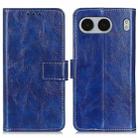 For OnePlus Nord 4 Retro Crazy Horse Texture Leather Phone Case(Blue) - 1