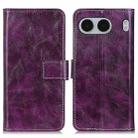 For OnePlus Nord 4 Retro Crazy Horse Texture Leather Phone Case(Purple) - 1