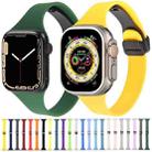 For Apple Watch 4 40mm Magnetic Buckle Slim Silicone Watch Band(Royal Blue) - 5