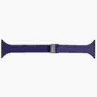 For Apple Watch Series 9 45mm Magnetic Buckle Slim Silicone Watch Band(Midnight Blue) - 2