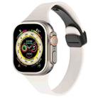 For Apple Watch Ultra 2 49mm Magnetic Buckle Slim Silicone Watch Band(Starlight) - 1