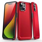 For iPhone 15 Kirin Shield Hybrid PC Soft TPU Phone Case(Red) - 1