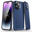 For iPhone 15 Pro Kirin Shield Hybrid PC Soft TPU Phone Case(Navy Blue) - 1