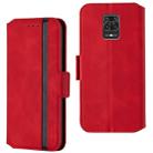 For Xiaomi Redmi Note 9 Pro / Note 9S / Note 9 Pro Max Retro Frosted Oil-side Horizontal Flip Leather Case with Holder & Card Slots(Red) - 1