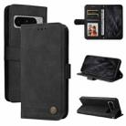 For Google Pixel 8 Pro Skin Feel Life Tree Metal Button Leather Phone Case(Black) - 1
