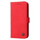 For Google Pixel 8a Skin Feel Life Tree Metal Button Leather Phone Case(Red) - 2