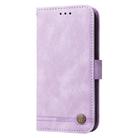 For Google Pixel 8a Skin Feel Life Tree Metal Button Leather Phone Case(Purple) - 2