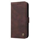 For Google Pixel 8a Skin Feel Life Tree Metal Button Leather Phone Case(Brown) - 2