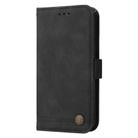 For Google Pixel 8a Skin Feel Life Tree Metal Button Leather Phone Case(Black) - 2