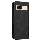 For Google Pixel 8a Skin Feel Life Tree Metal Button Leather Phone Case(Black) - 3