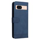 For Google Pixel 8a Skin Feel Life Tree Metal Button Leather Phone Case(Blue) - 3