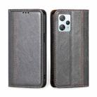 For Blackview A53 / A53 Pro Grid Texture Magnetic Flip Leather Phone Case(Grey) - 1