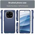 For Redmi Note 14 Pro+ 5G Carbon Fiber Brushed Texture TPU Phone Case(Blue) - 2