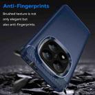 For Redmi Note 14 Pro+ 5G Carbon Fiber Brushed Texture TPU Phone Case(Blue) - 3