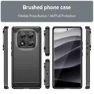 For Redmi Note 14 Pro 5G Carbon Fiber Brushed Texture TPU Phone Case(Black) - 2
