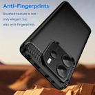 For Redmi Note 14 4G 163.25mm Carbon Fiber Brushed Texture TPU Phone Case(Black) - 3