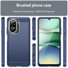 For Redmi A5 4G 171.7mm / Poco C71 Carbon Fiber Brushed Texture TPU Phone Case(Blue) - 2