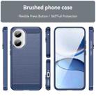 For Redmi Turbo 4 Pro Carbon Fiber Brushed Texture TPU Phone Case(Blue) - 2