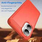 For Redmi Turbo 4 Pro Carbon Fiber Brushed Texture TPU Phone Case(Red) - 3