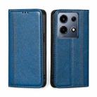 For Infinix Note 30 VIP 5G Grid Texture Magnetic Flip Leather Phone Case(Blue) - 1