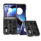 For Motorola Razr 40 Ultra ABEEL Genuine Leather Mahjong Pattern Black Edge Phone Case(Black) - 1