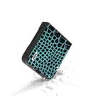 For Motorola Razr 50 Ultra ABEEL Genuine Leather Crocodile Pattern Black Edge Phone Case(Blue) - 3