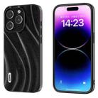 For iPhone 15 Pro ABEEL Galactic Pattern Protective Phone Case(Black) - 1