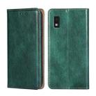 For Sharp Aqous Wish3 Gloss Oil Solid Color Magnetic Leather Phone Case(Green) - 1