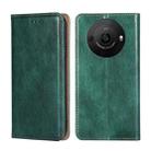 For Sharp Aquos R8 Pro SH-51 Gloss Oil Solid Color Magnetic Leather Phone Case(Green) - 1