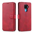 For Huawei Mate 30 Lite / nova 5i Pro AZNS Calf Texture Horizontal Flip Leather Case, with Holder & Card Slots & Wallet & Photo Frame(Red) - 1