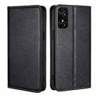 For TCL 50 SE 4G Gloss Oil Solid Color Magnetic Leather Phone Case(Black) - 1