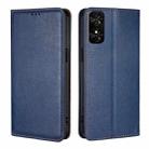 For TCL 50 SE 4G Gloss Oil Solid Color Magnetic Leather Phone Case(Blue) - 1