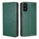 For TCL 50 SE 4G Gloss Oil Solid Color Magnetic Leather Phone Case(Green) - 1