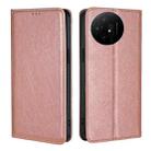 For TCL 50 XL Gloss Oil Solid Color Magnetic Leather Phone Case(Rose Gold) - 1