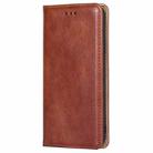 For TCL 501 4G Gloss Oil Solid Color Magnetic Leather Phone Case(Brown) - 2