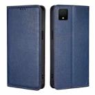 For TCL 502 Gloss Oil Solid Color Magnetic Leather Phone Case(Blue) - 1