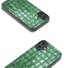 For iPhone 16 Plus ABEEL Crocodile Texture Genuine Leather Phone Case(Green) - 3