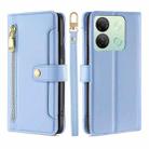 For Infinix Smart 7 HD Sheep Texture Cross-body Zipper Wallet Leather Phone Case(Blue) - 1