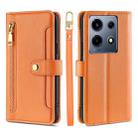 For Infinix Note 30 VIP 5G Sheep Texture Cross-body Zipper Wallet Leather Phone Case(Orange) - 1