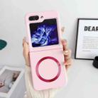 For Samsung Galaxy Z Flip5 Skin Feel Magsafe Magnetic Shockproof PC Phone Case(Pink) - 1