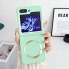 For Samsung Galaxy Z Flip5 Skin Feel Magsafe Magnetic Shockproof PC Phone Case(Green) - 1