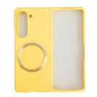 For Samsung Galaxy Z Fold6 Skin Feel Magsafe Magnetic Shockproof PC Phone Case(Yellow) - 1