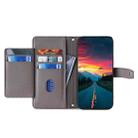 For Tecno Camon 30 Sheep Texture Cross-body Zipper Wallet Leather Phone Case(Grey) - 3