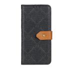 For iPhone 16 European Floral Embossed Leather Phone Case(Black) - 3