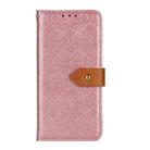 For iPhone 16 Plus European Floral Embossed Leather Phone Case(Pink) - 3