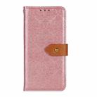 For iPhone SE 2024 European Floral Embossed Leather Phone Case(Pink) - 3